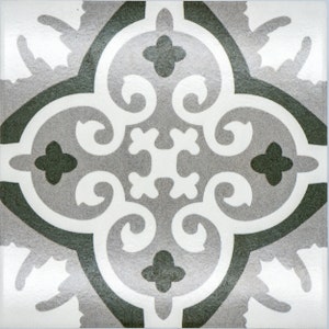 Oviedo 8 x 8 Ceramic Tile for Floor/Wall in Two Toned Grays and White, SAMPLE