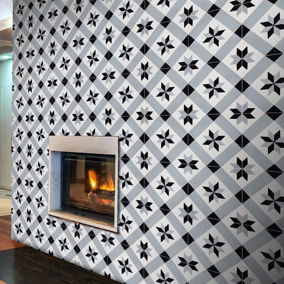 Moroccan Handmade Cement Tile 8inch X 8 Inch Floor Wall Etsy