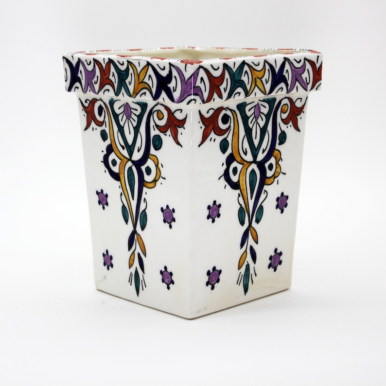 Handmade Moroccan Vase with Vivid colors