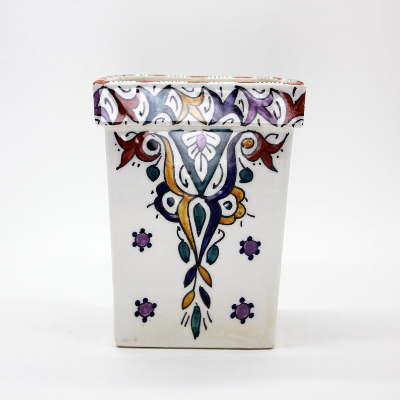 Handmade Moroccan Vase with Vivid colors