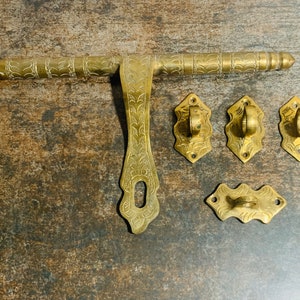Moroccan Brass Door Knocker, Gold Finish