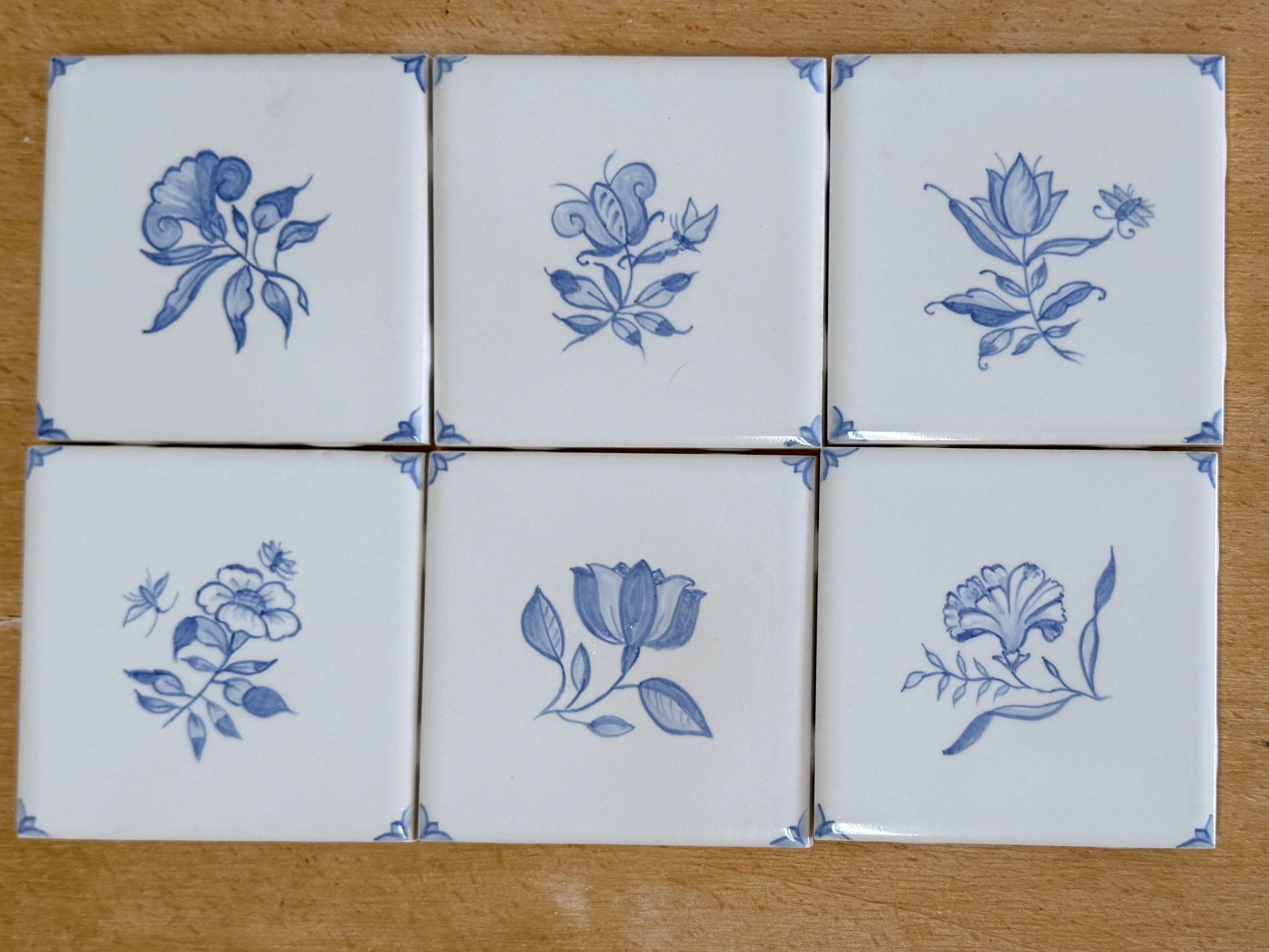 Antique Dutch Delft Tiles Set - Etsy