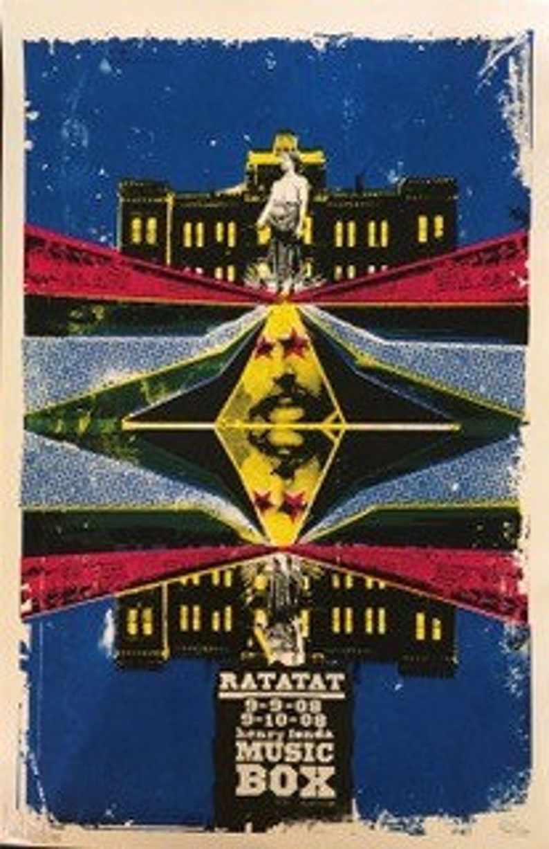 Ratatat Signed First Run Original Limited Edition Concert Poster