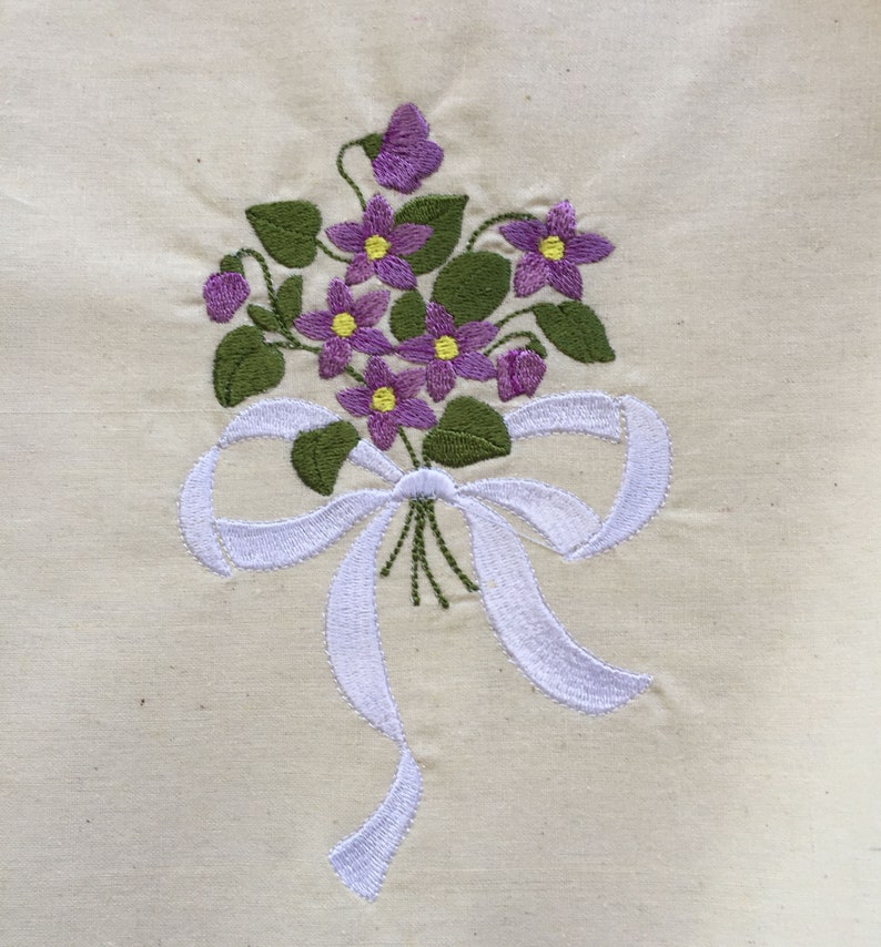 Violet machine embroidery designs set of 7 all manually digitised