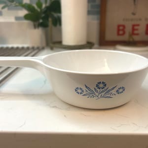 Vintage CorningWare Blue Cornflower 1-Pint Menuette Pan (P-81-B)