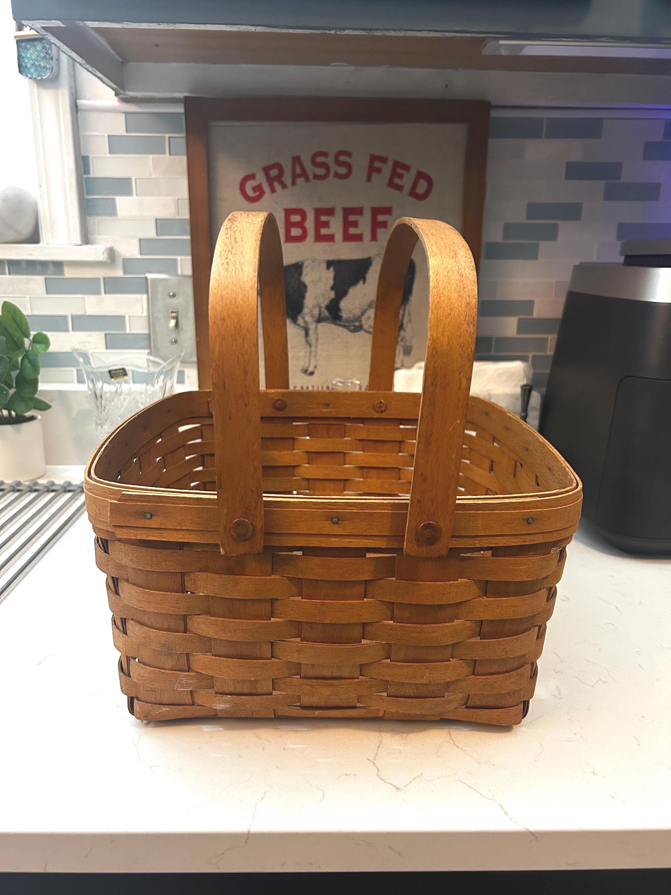 Large Square Basket With Handles - Etsy