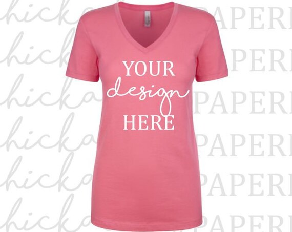 pink shirt mock up