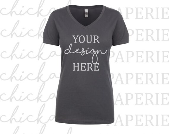 Download Womens Dark Gray T-Shirt Mock Up Mockup Next Level ...