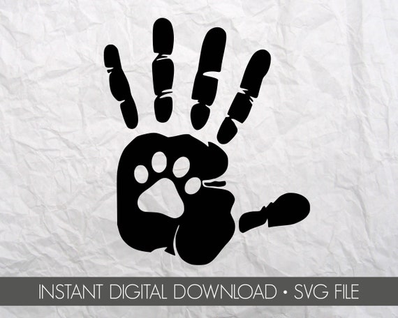 Download SVG File For Cricut/Silhouette Paw Print svg Dog/Cat Paw ...