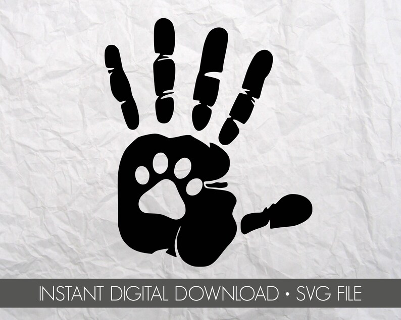 Download SVG File For Cricut/Silhouette Paw Print svg Dog/Cat Paw ...