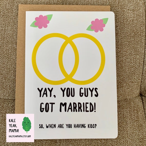 Handmade Personalised Funny Wedding Day Card Anniversary Marriage