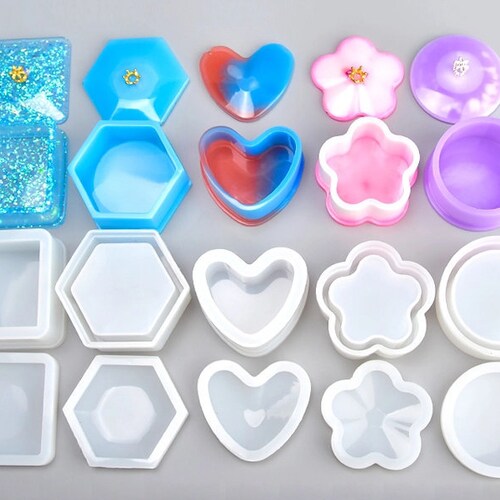 Storage Box Mold Silicone Resin Molds UV Resin Epoxy Etsy