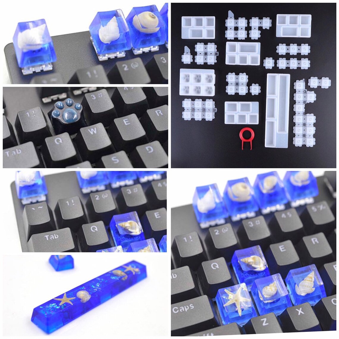 Key Cap Mold Keyboard Silicone Resin Molds UV Resin Epoxy Etsy