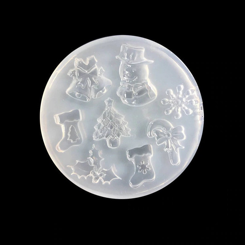 Christmas Silicone UV Resin Molds for Jewelry Epoxy Charm Etsy