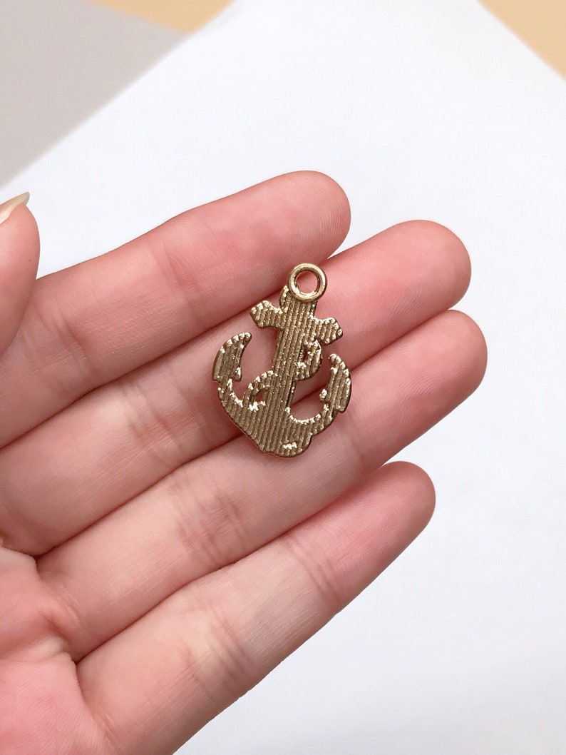 20pcs Green Anchor Enamel Charms Pendants DIY Jewelry Making Necklace Keychain Zipper Pull Craft Decorating Gifts for SeafarerCaptainsLove