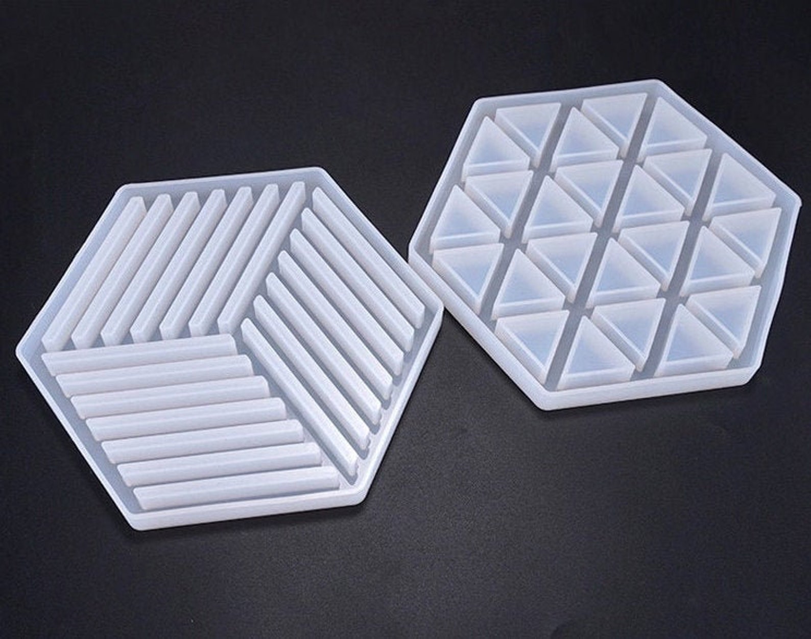 Hexagon Coaster Silicone Molds UV Resin Epoxy Molds Etsy