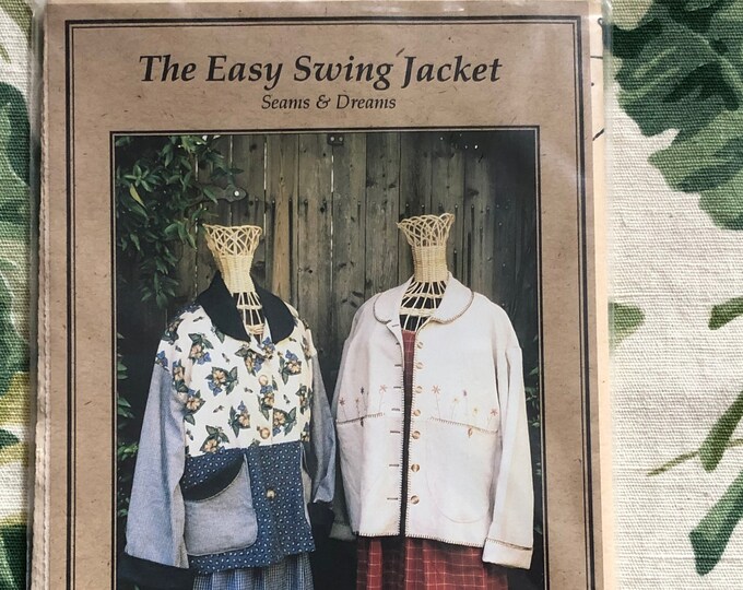 The Easy Swing Jacket Sewing PATTERN Seams & Dreams Sizes S 810, M 12
