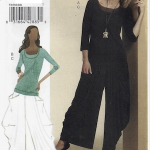 Vogue Sewing PATTERN 8588  Misses&#39; Top & Pants  Sizes: 16-18-20-22  Bust 38-44&quot;  Waist 30-37&quot;   Hip 40-46&quot;   The Vogue Woman