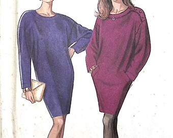 New Look Sewing PATTERN 6593  Misses' Dresses    Sizes 8-10-12-14-16-18   Bust  31.5-40"   Waist 24-32"   Hip 33.5-42"