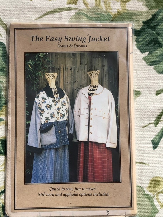 The Easy Swing Jacket Sewing PATTERN Seams & Dreams Sizes Etsy