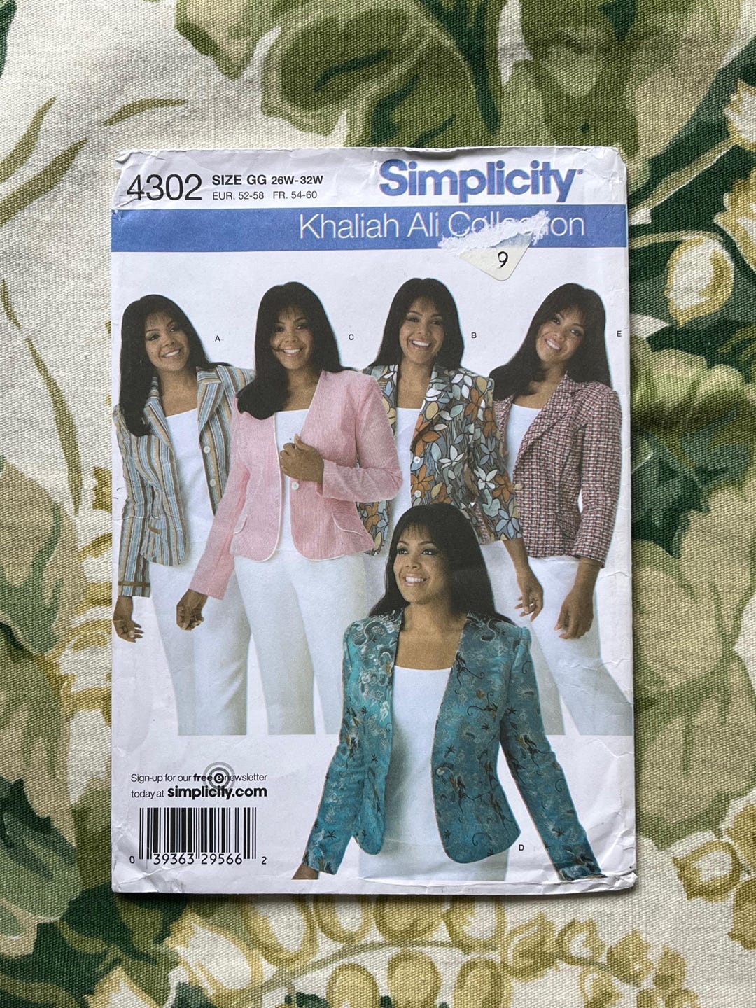 Simplicity Patterns 41 Simplicity Sewing PATTERN 4302, Misses' Jacket With Front Variations ...