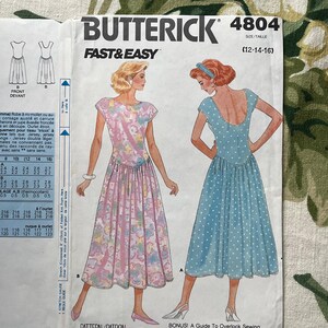 patariページ Butterick Fast & Easy Sewing PATTERN 4804 Misses' Dress Size