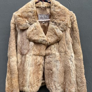 Vintage 1960s Rabbit Fur Coat by Dino Rico