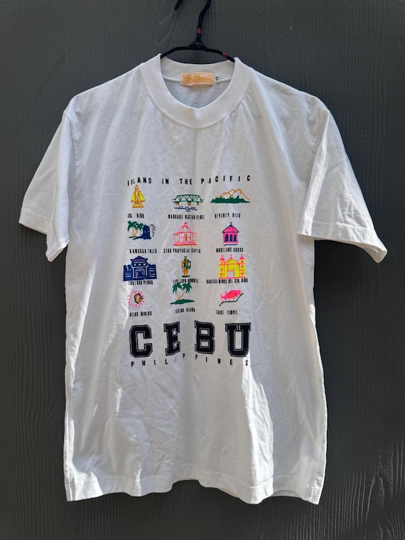 Vintage 90s Souvenir Tee Shirt Cebu Philippines Size MD - Etsy