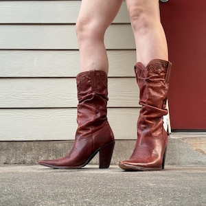 Unique Vintage Charlie 1 Horse Brazilian Cowgirl Boots Size 7.5