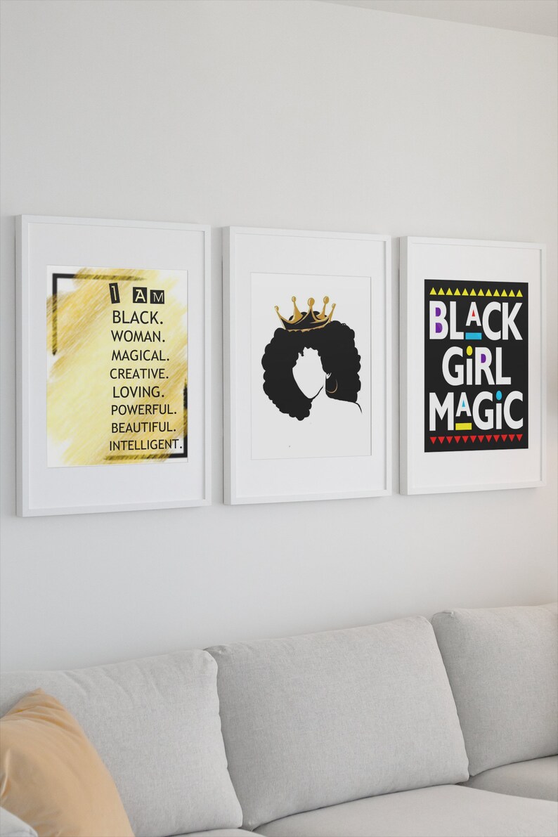 Black Girl Magic Custom Wall Art Digital Download