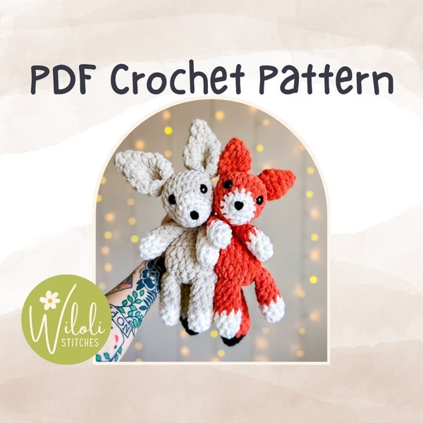 PDF Crochet Fennec and Forest Fox Pattern | Olive the Fox