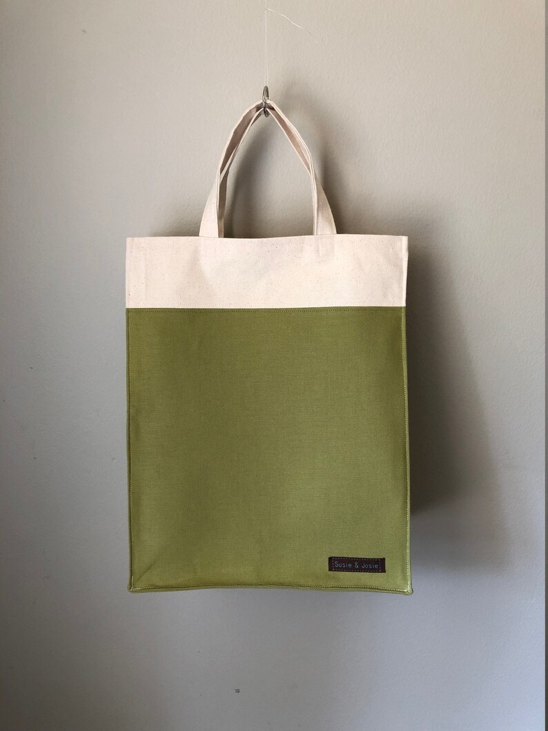 Canvas Reusable Grocery Bag Etsy