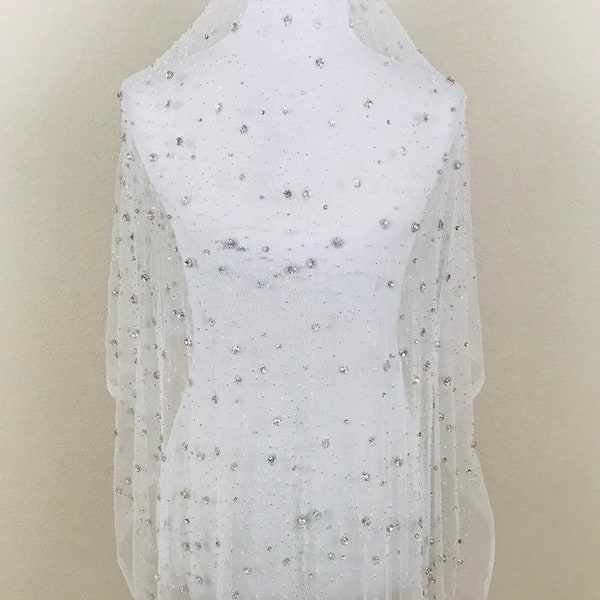 Sheer Beaded Fabric Etsy