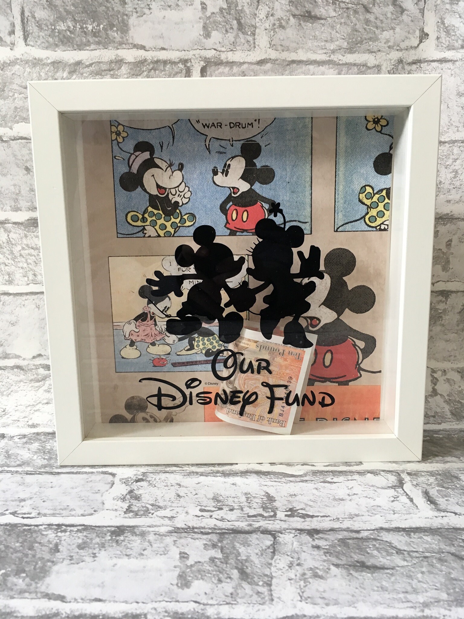 Our Disney Fund Money Box Frame Etsy