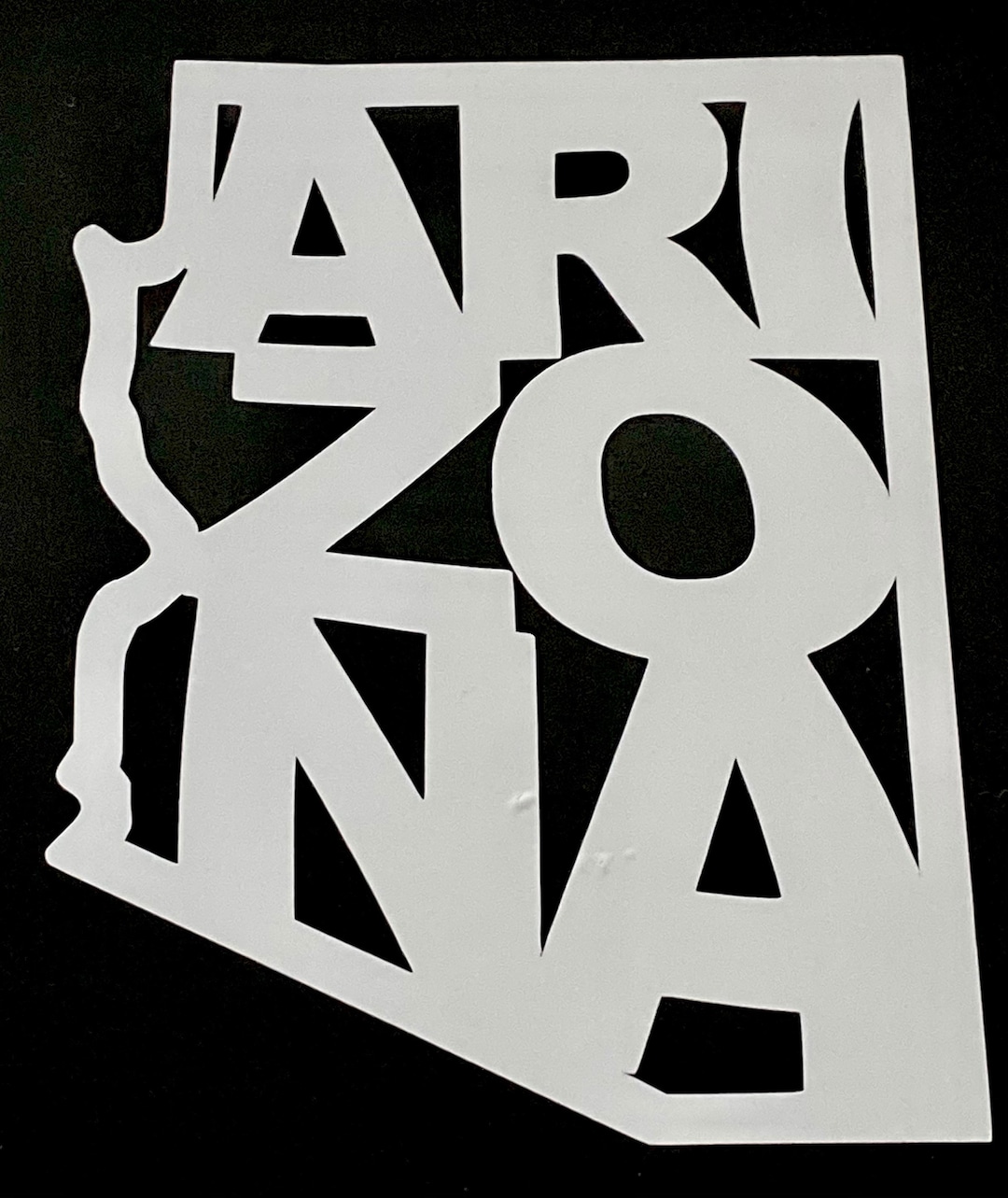 Arizona State Lettering Vinyl Decal - Etsy