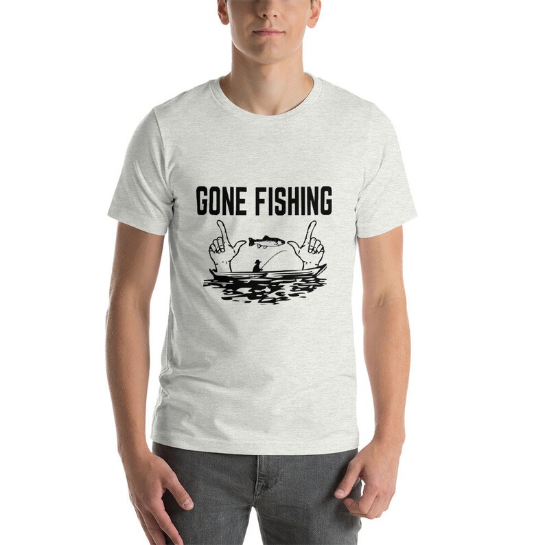 Gone Fishing  Funny Birthday Shirt for Dad  Fisherman image 4