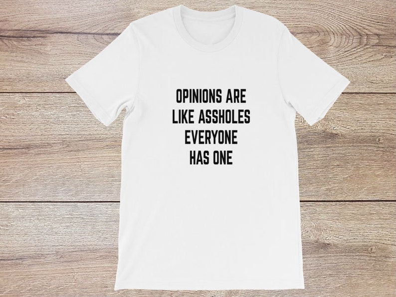Opinions Are Like Assholes Everyone Has One  Funny Offensive image 0