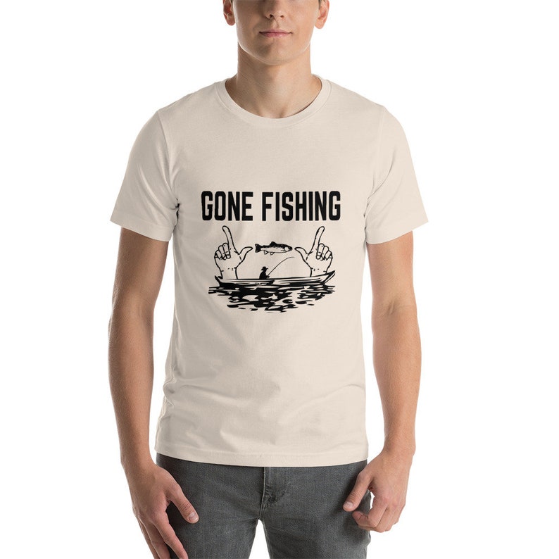 Gone Fishing  Funny Birthday Shirt for Dad  Fisherman image 3