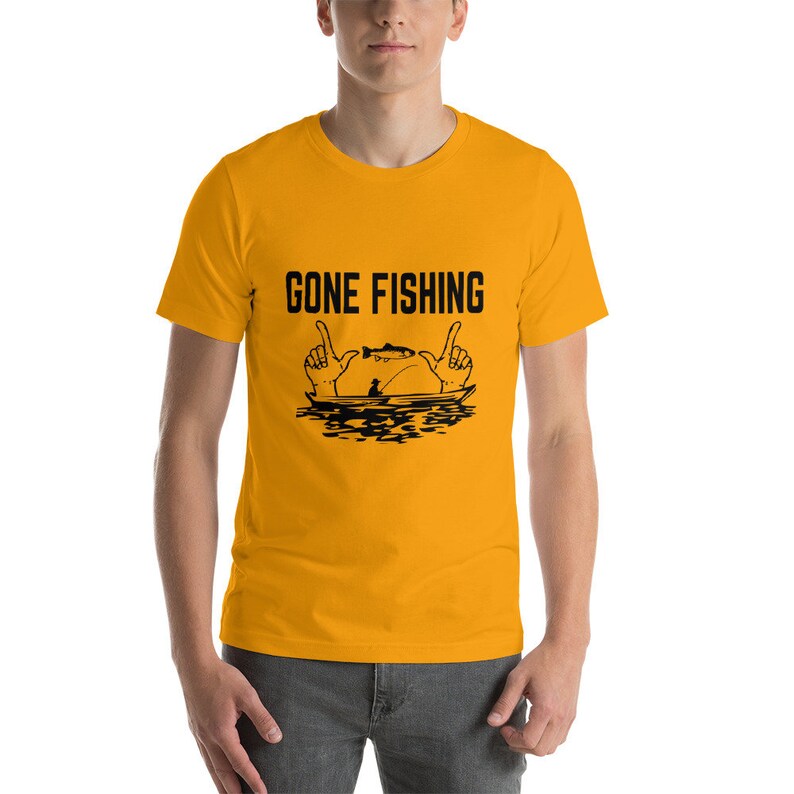 Gone Fishing  Funny Birthday Shirt for Dad  Fisherman image 7