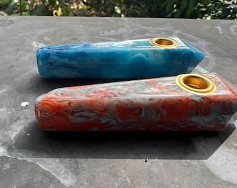 3.5” Decorative Acrylic Gem Style Hand Pipe