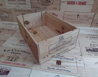 Wooden Wine Box Crate ~ Chateau Chasse Spleen 1982 ~ French, Genuine.