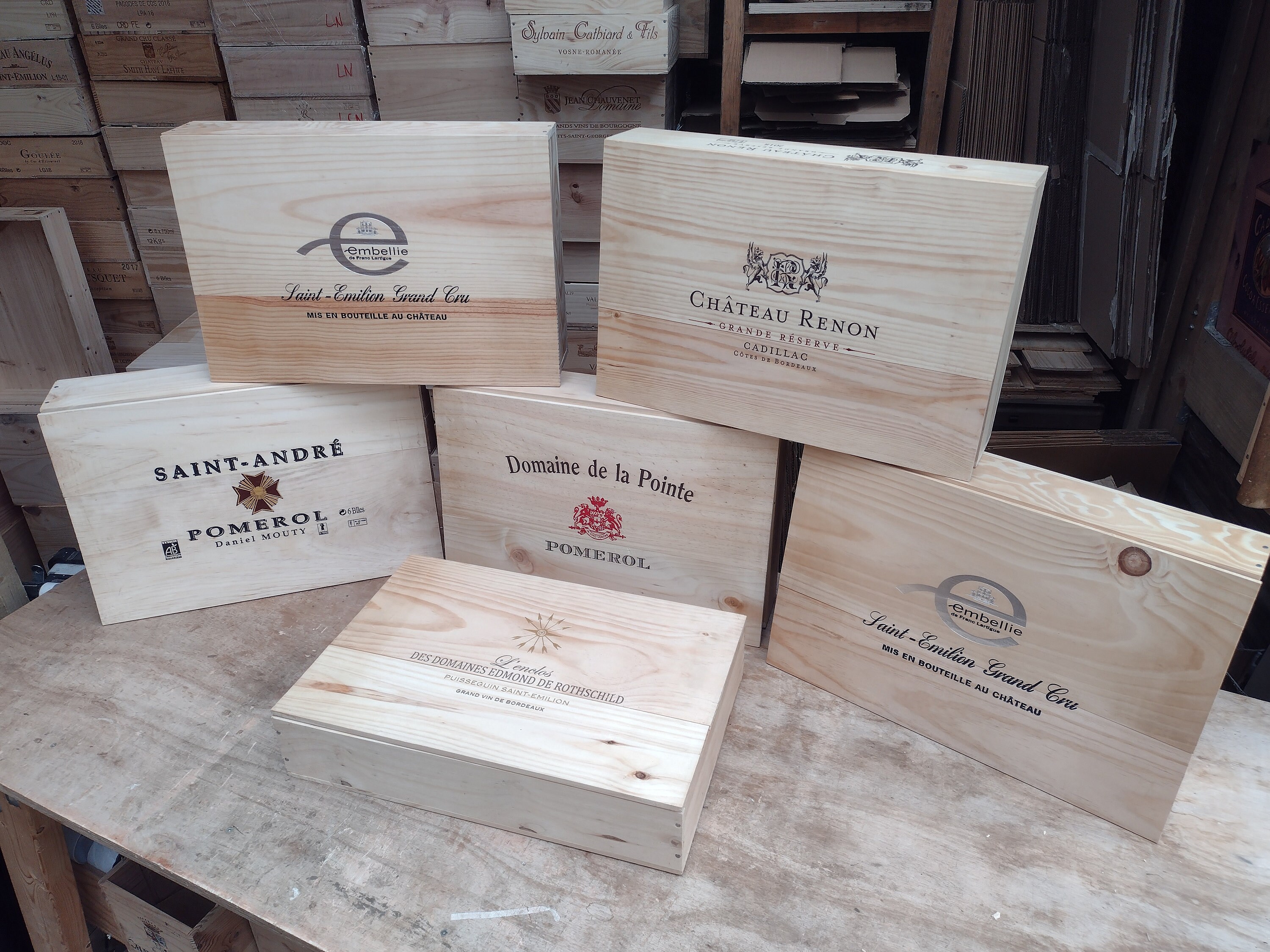 Scatola/Cassa In Legno Per Vino. Formato Da 6 Bottiglie. Vini Del Mondo, Autentici, Da Conservare, Vintage, Da Fioriera, Cesto Regalo - Italia - Foto 8