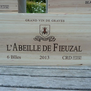 Wooden Wine Box / Crate. 6 bottle size. French, Genuine, Storage, Vintage, Planter, Hamper, Shabby Chic. image 7