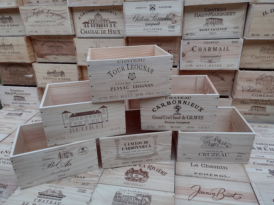 Wooden wine clearance crate