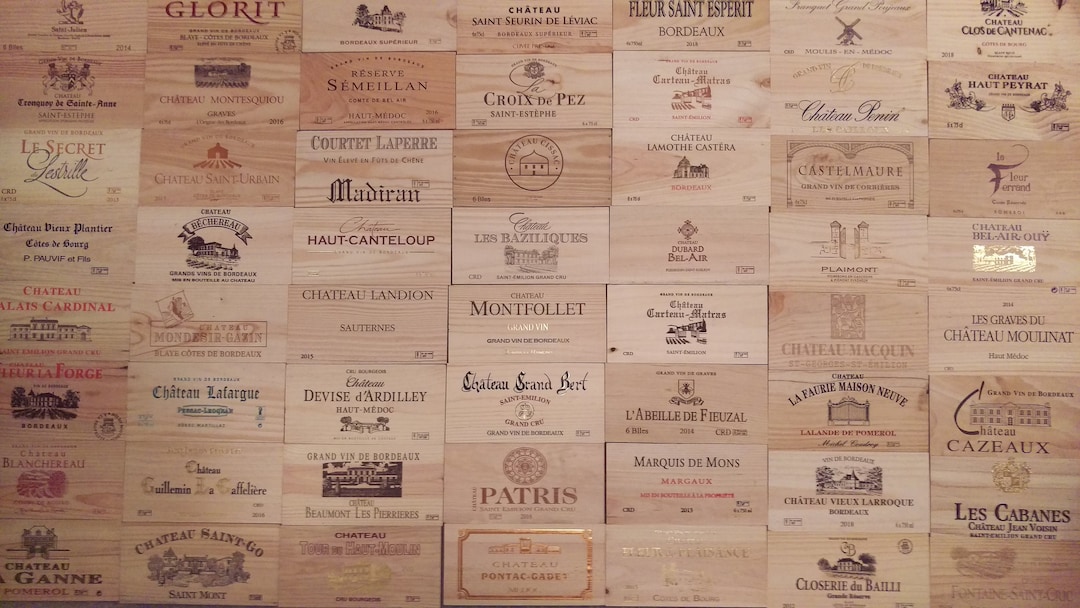 12 X Wine Box End Panels. Wooden. Crate, Side, Plaque. Decoration. Home