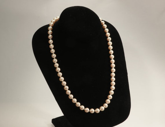 Vintage Monet Pearl Necklace - Etsy