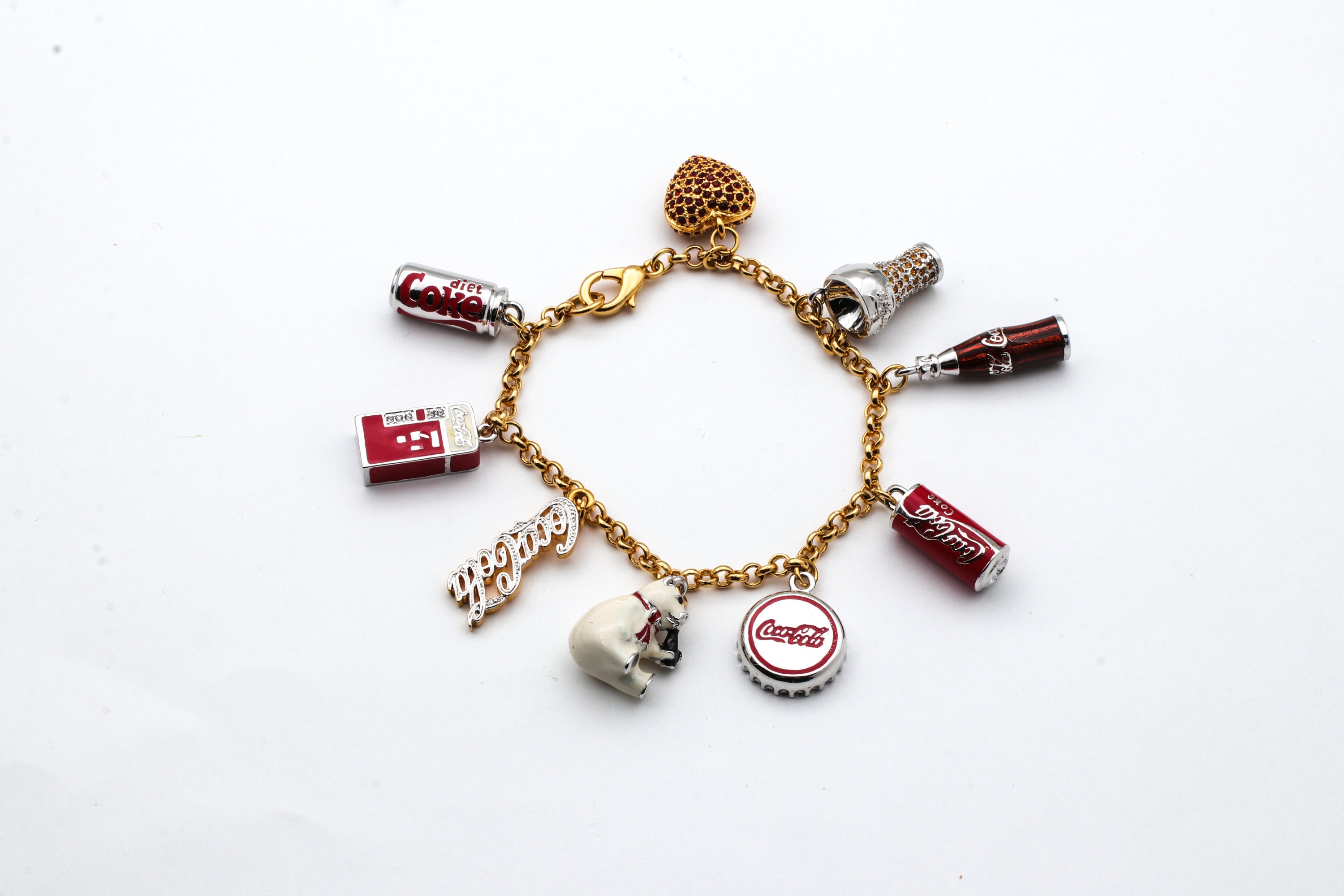 Coca cola Charm Bracelet Etsy