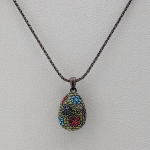 Joan Rivers Pear Shape Rhinestone Pendant Drop. Signed