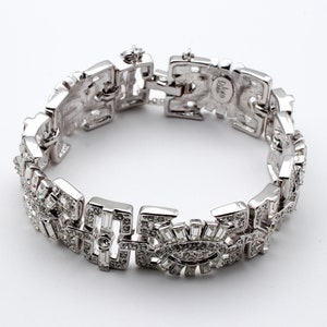 Joan Rivers Crystal Rhinestone Bracelet. Signed