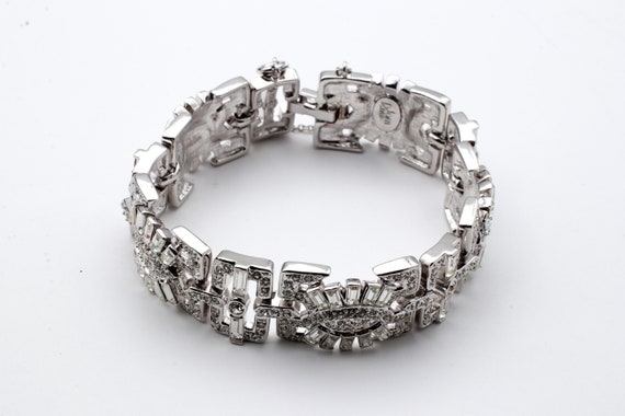 Joan Rivers Crystal Rhinestone Bracelet. Signed - image 1